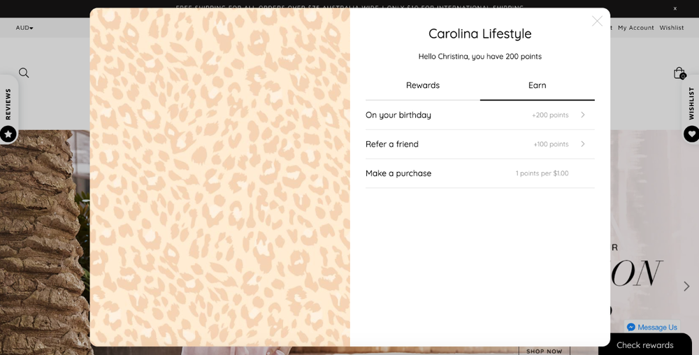 Carolina Lifestyle has a segmented loyalty program