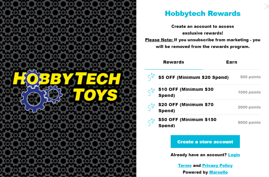 hobbytech toys rewards