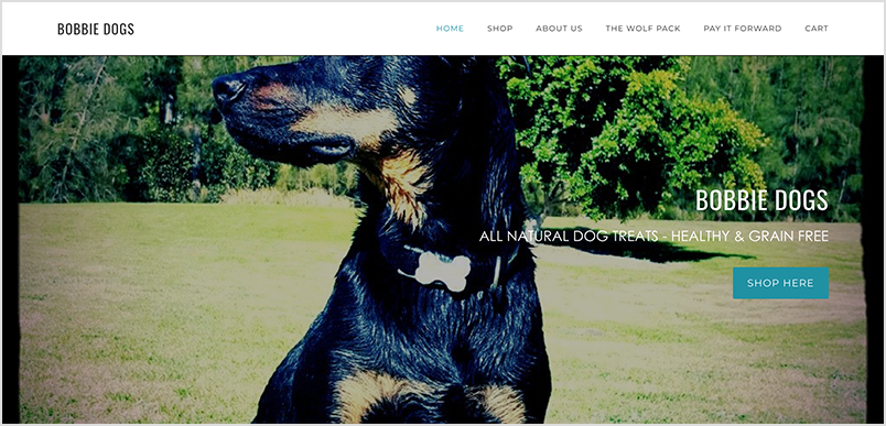 Bobbie Dogs Homepage.png