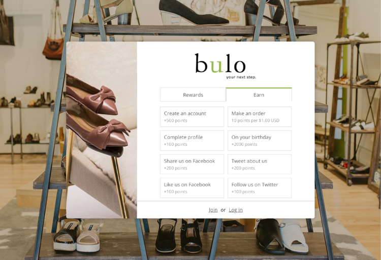 Bulo Shoe’s used Marsello to create a generous loyalty program.