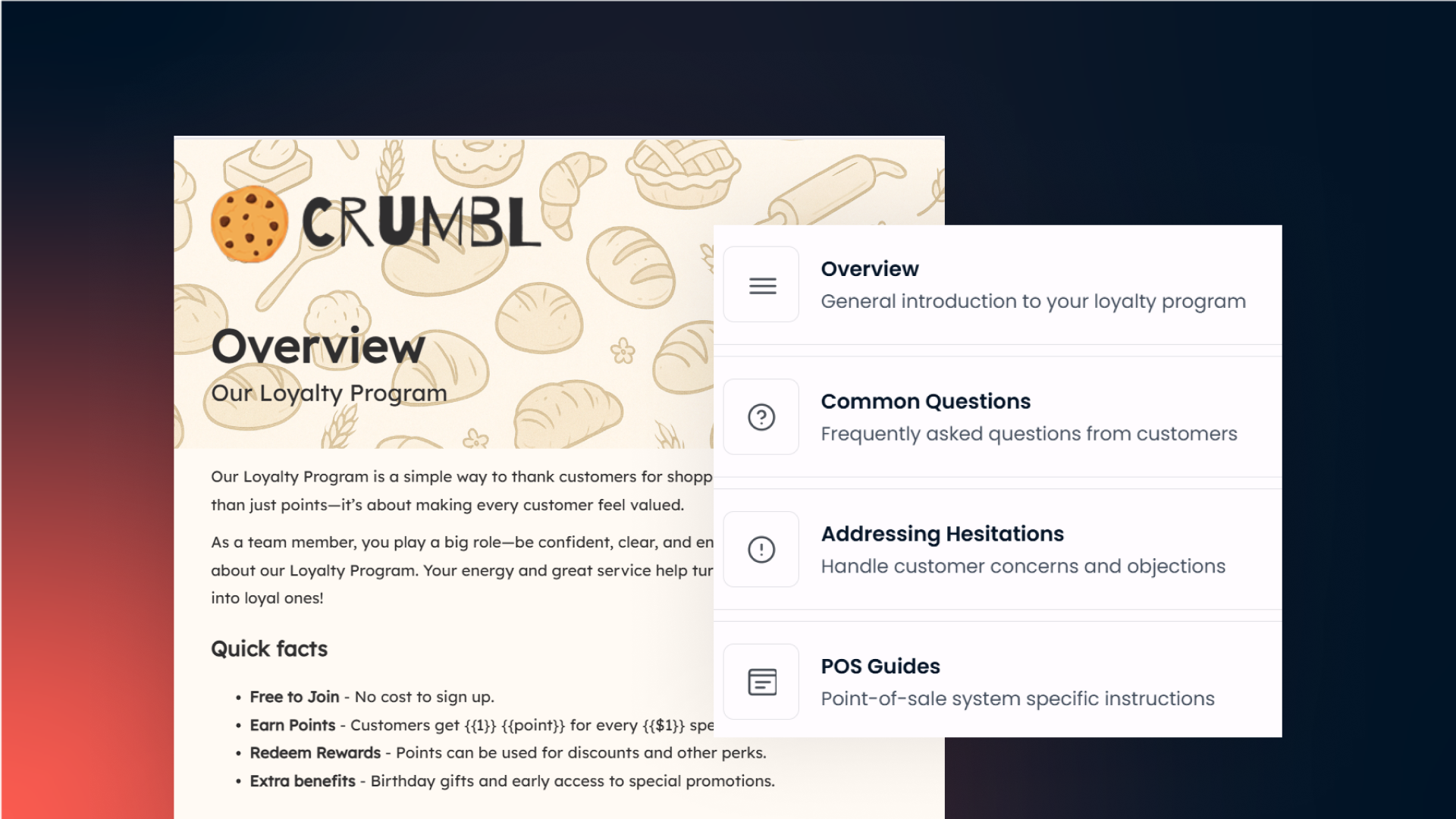 Staff Training Guides