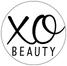 XOBeauty's logo which feature's the company's name in black on a white background.